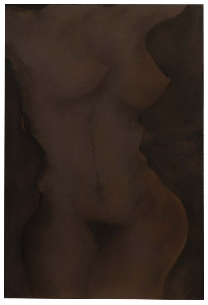 Light Fandango Woman Sepia Pastel 110x75cm Italian paper Maroufler on wood