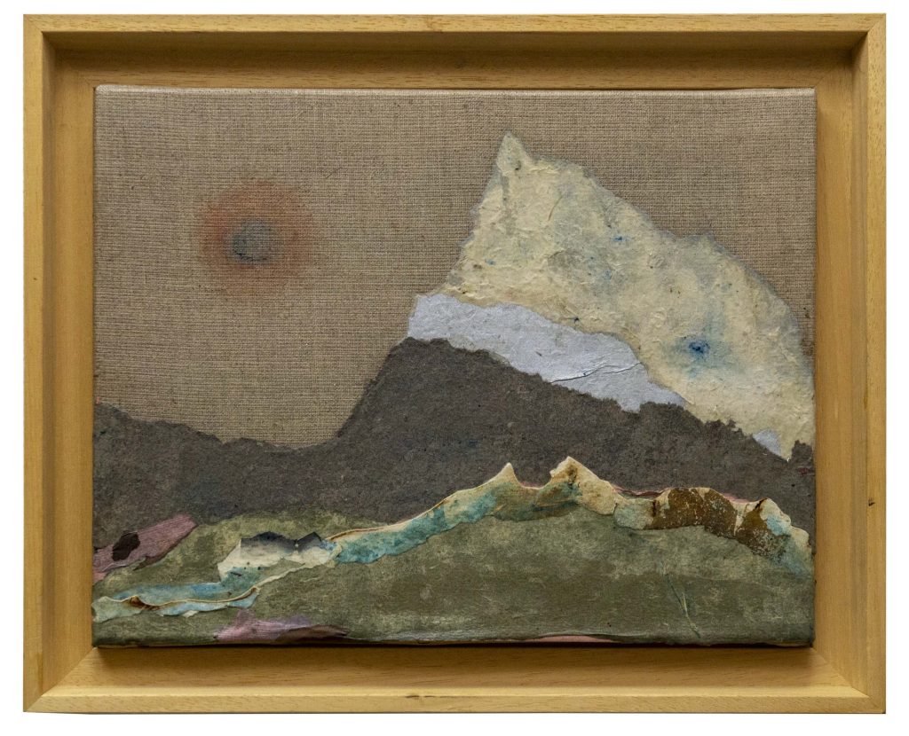 Outer Worlds 34x42 Watercolour Nepalese Japanese Italian papers maroufler on canvas